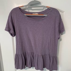 Purple peplum shirt